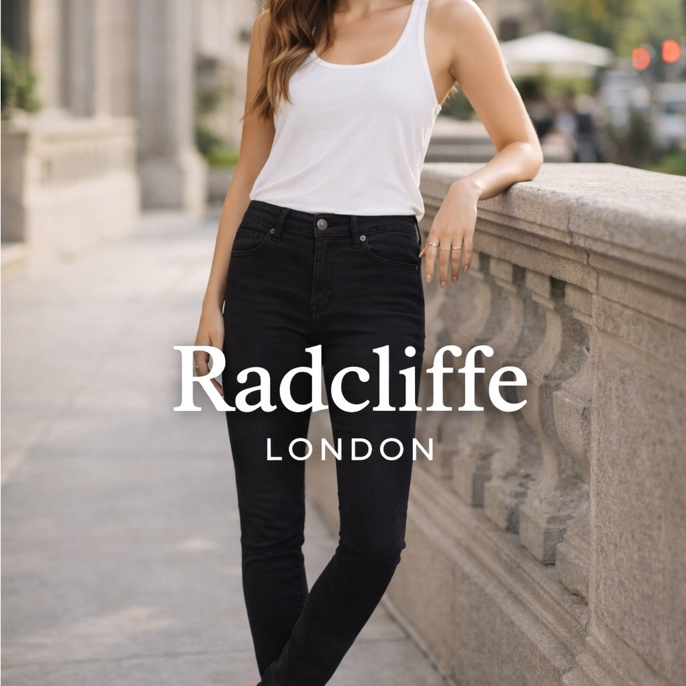 Radcliffe London Women's Classic Black Skinny Jeans